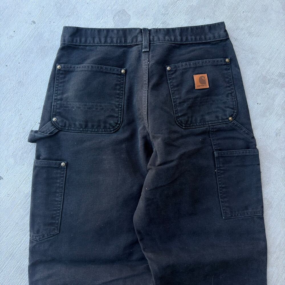 Carhartt black double knee work wear carpenter pants - Picture 5 of 7